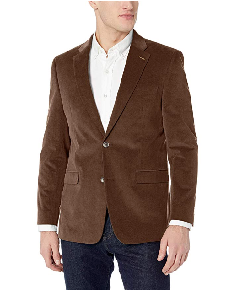 <a href="https://www.amazon.com/Tommy-Hilfiger-Modern-Jacket-Regular/dp/B07HKPM3P3/ref=sr_1_28?dchild=1&amp;keywords=brown+men%27s+suit&amp;psc=1&amp;qid=1571253400&amp;refinements=p_72%3A2661618011%2Cp_85%3A2470955011&amp;rnid=2470954011&amp;rps=1&amp;sr=8-28" target="_blank" rel="noopener noreferrer">Tommy Hilfiger, Modern Jacket, $86.13</a>