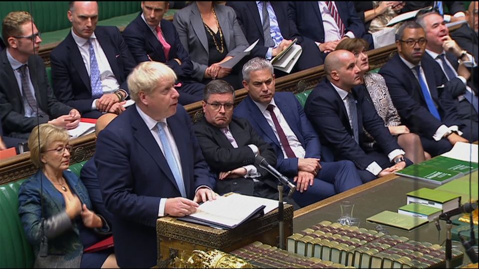 Boris Johnson gives a statement to the House of Commons 