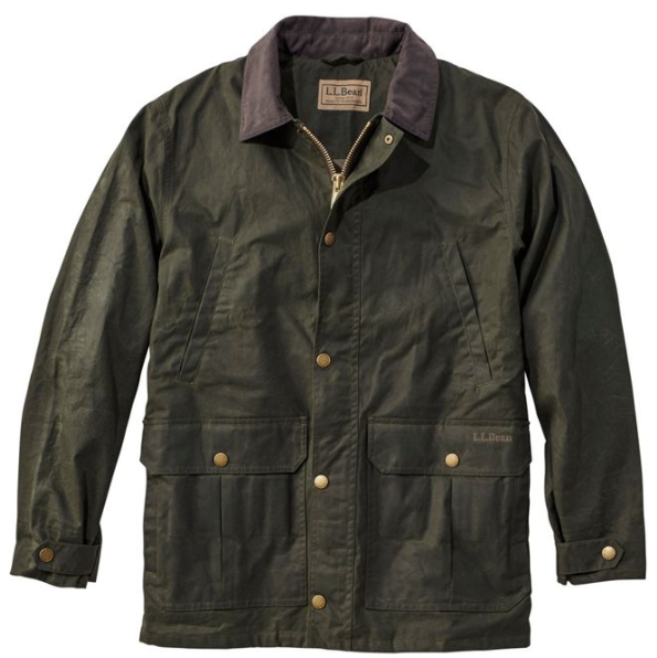 <a href="https://www.llbean.com/llb/shop/122739?page=double-l-waxed-cotton-upland-coat&amp;bc=&amp;feat=waxed-SR0&amp;csp=a&amp;searchTerm=waxed" target="_blank" rel="noopener noreferrer">L.L. Bean,&nbsp;Double L Waxed-Cotton Upland Coat, $249</a>