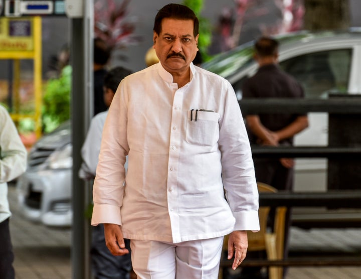 Former Maharashtra CM Prithviraj Chavan in a file photo