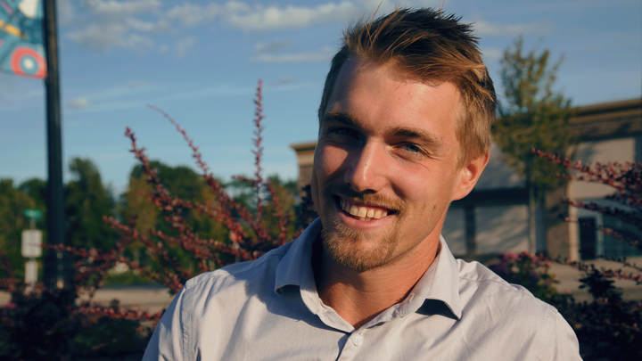 Green party candidate Travis Ashely is shown in Lake Country on July 14, 2019.