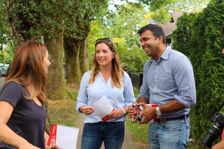 A promotional image from Vancouver Granville Liberal candidate Taleeb Noormohammed's Facebook page.