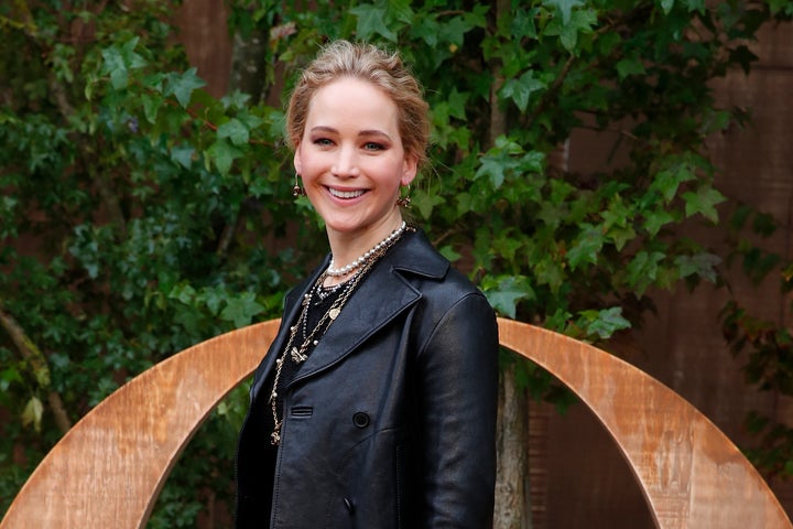 Jennifer at Paris Fashion Week last month