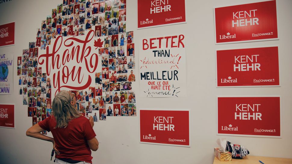 Kent Hehr’s campaign office, July 2019.