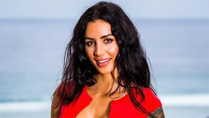 Love Island's Vanessa Sierra models HUGE fake breasts and a bouncy
