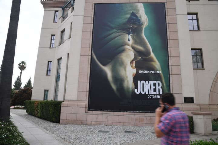 Σεπτέμβριος 2019. Ο «Τζόκερ» έξω από κινηματογράφο στην Καλιφόρνια των ΗΠΑ.