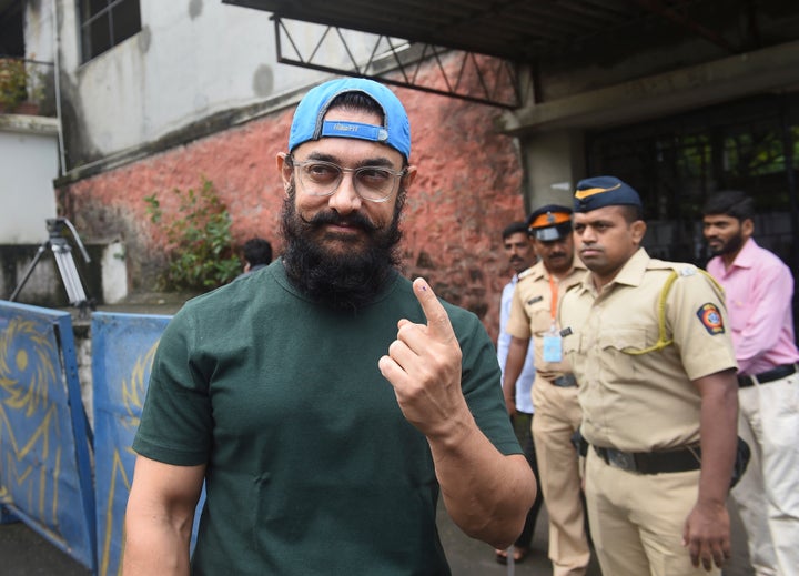 Aamir Khan, along with filmmaker Kiran Rao, came out to cast his vote in St Anne's High School at Pali Hill area in suburban Bandra."What I thought are important issues, I kept that in mind and voted. I urge everyone to come out and vote in large numbers. Every citizen of Maharashtra should come out to cast vote and take part in this process," Khan was quoted as saying by PTI.