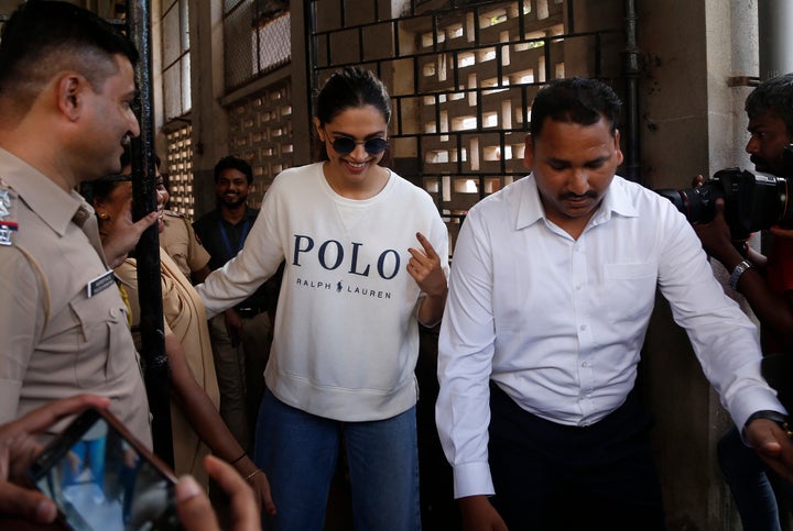 Actress Deepika Padukone voted at Mumbai's Bandra West constituency.