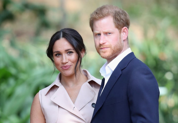 The Duke and Duchess of Sussex attend a Creative Industries and Business Reception on Oct. 2 in Johannesburg, South Africa.