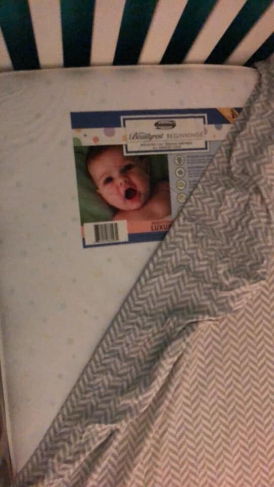 Maritza Cibuls was in a panic when she thought she could see a "ghost baby" beside her son in his cot all night. She couldn't