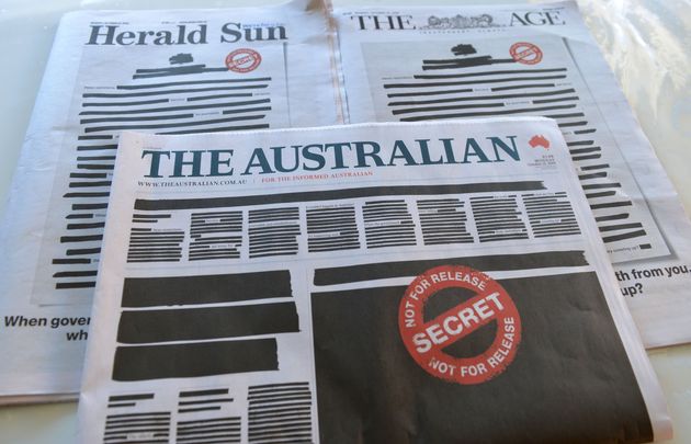 オーストラリアの新聞社が一斉に 黒塗り で政府に抗議 報道の自由 を訴える ハフポスト