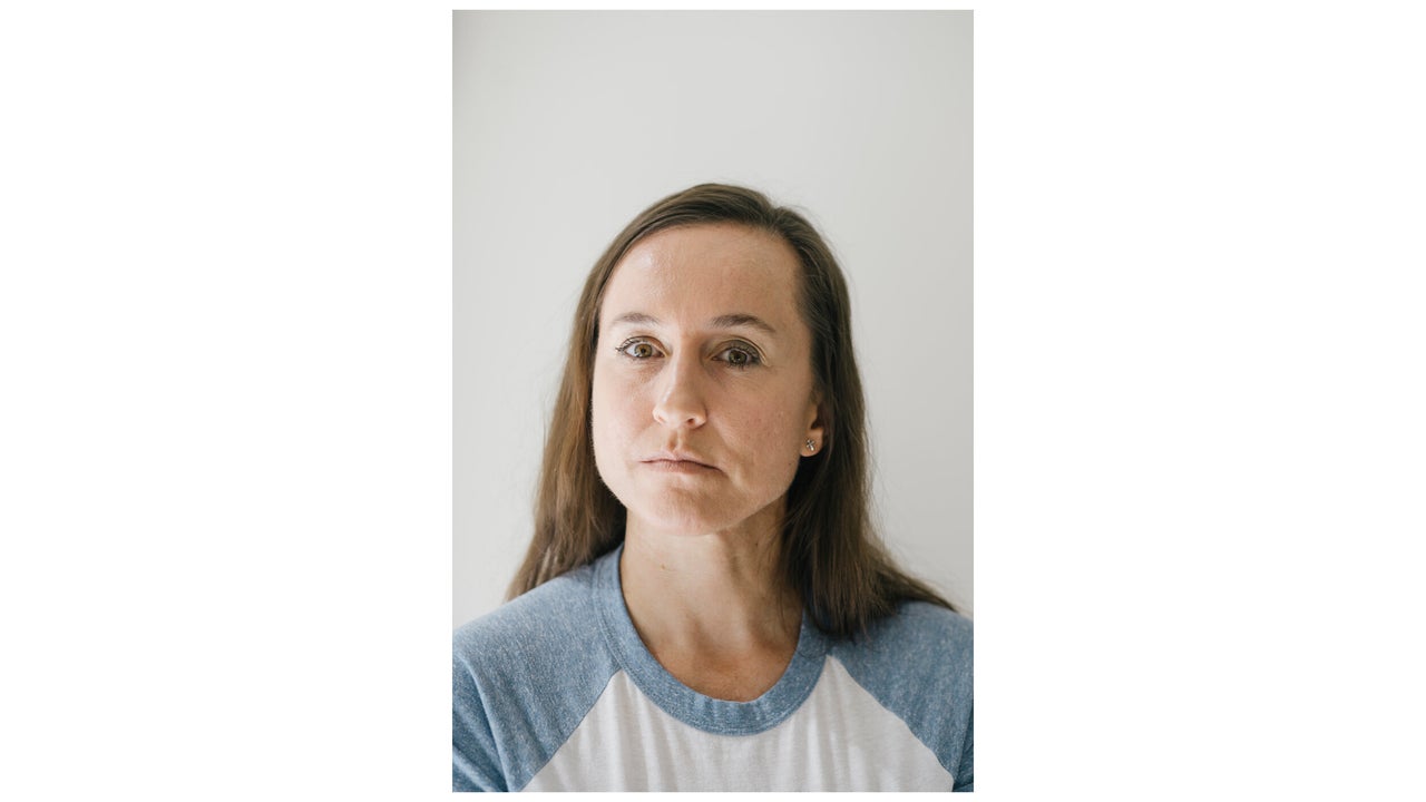 Leah Olszewski photographed in her apartment in Virginia. 