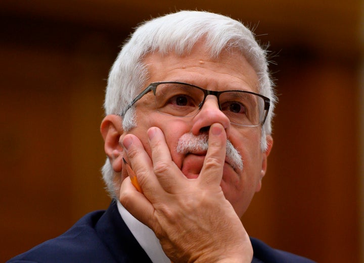 US Assistant secretary of State for democracy, human rights, and labor, Robert Destro, attends Asia, the Pacific and Nonproliferation Subcommittee hearing on "Human Rights in South Asia: Views from the State Department and the Region" on Capitol Hill in Washington, DC on October 22, 2019.