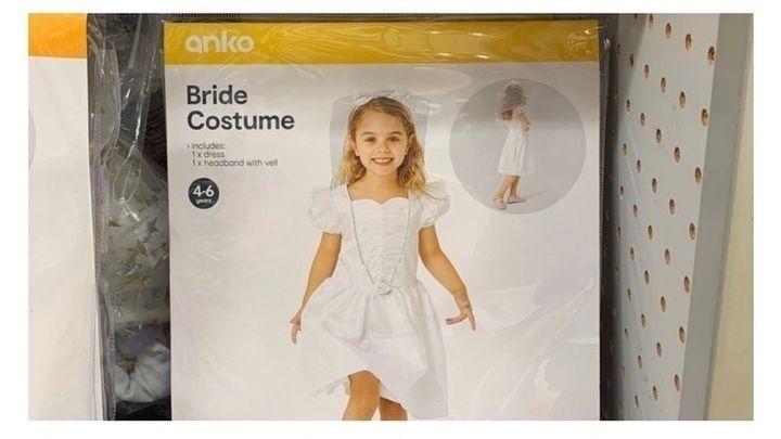 Kmart has yanked a child bride costume due to complaints. 