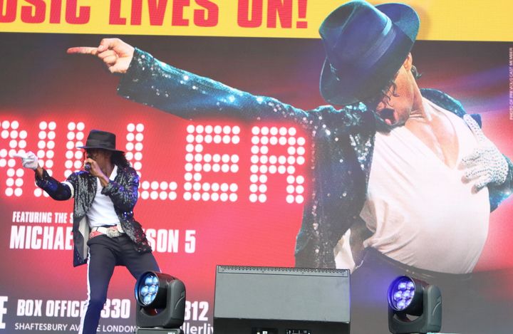 Long running show Thriller - Live based on the music of the Jackson 5 and Michael Jackson is performed at the West End LIVE.