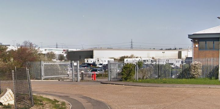 The truck container was found at Waterglade Industrial Park in Essex.