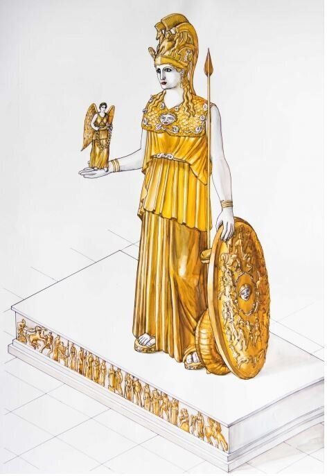 Το χρυσελεφάντινο άγαλμα της Αθηνάς Παρθένου