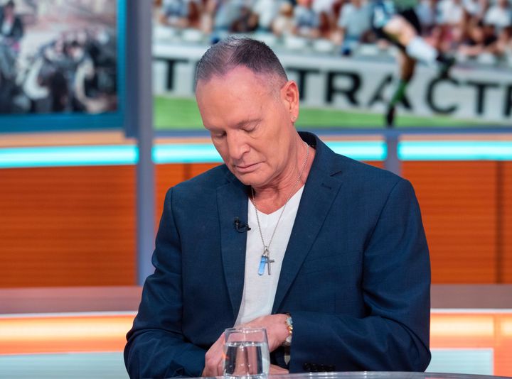 Paul Gascoigne broke down in tears during the interview