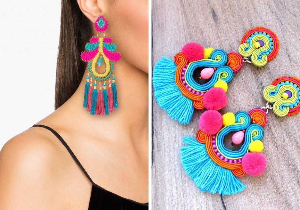 cheap colorful earrings