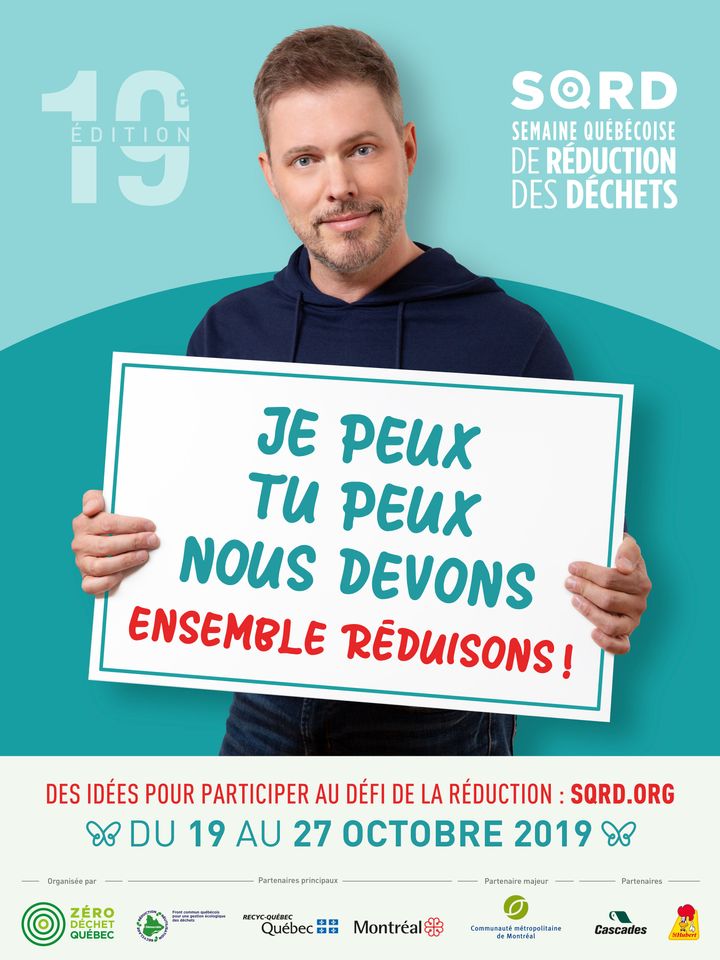 Jean-François Breau est le porte-parole de la Semaine québécoise de réduction des déchets, qui se tient jusqu'au 27 octobre.