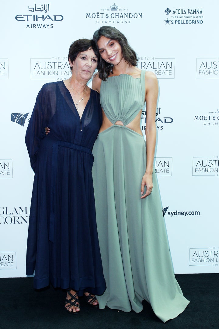 Charlee Fraser with her mother who hails from the Awabakal people of New South Wales.