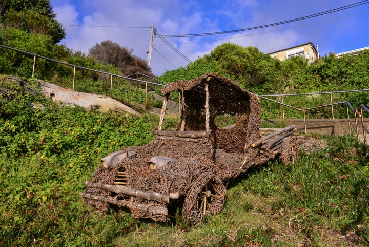 This vintage bush truck will exhibit at Bondi's Sculpture by the Sea.