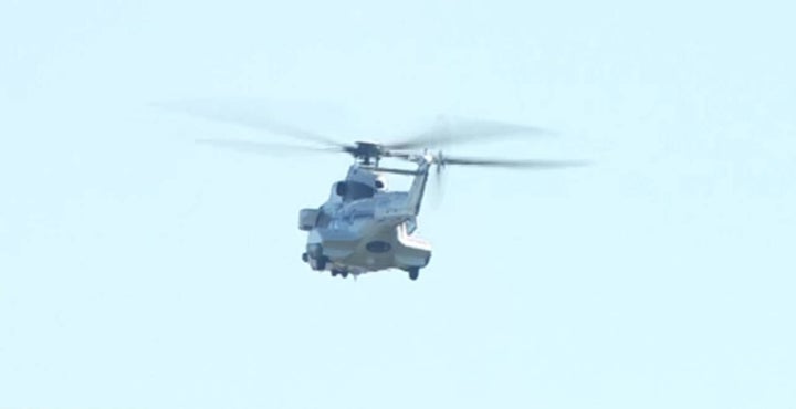 El helicóptero ya vuela a Mingorrubio.