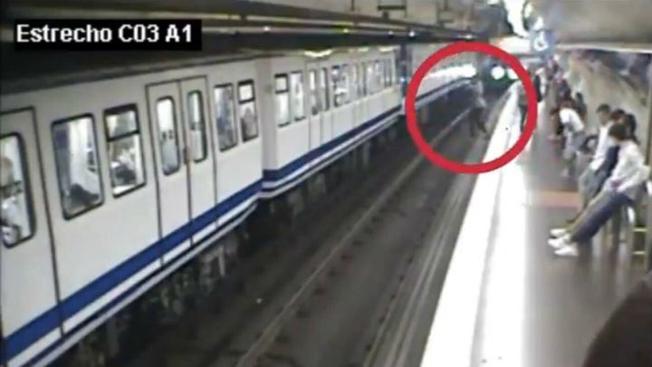 Captura del vídeo difundido por Metro de Madrid.