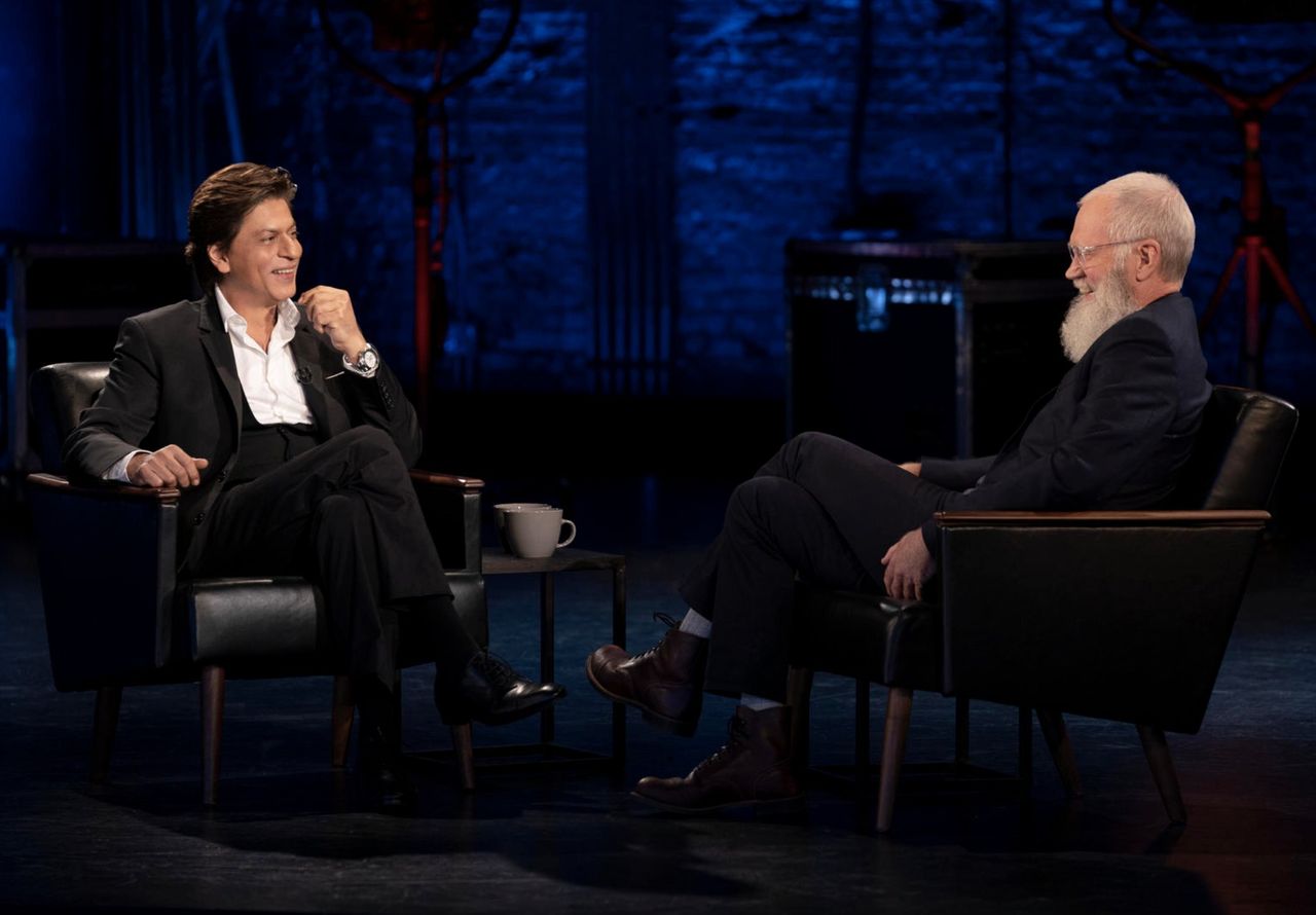 Shah Rukh Khan with David Letterman