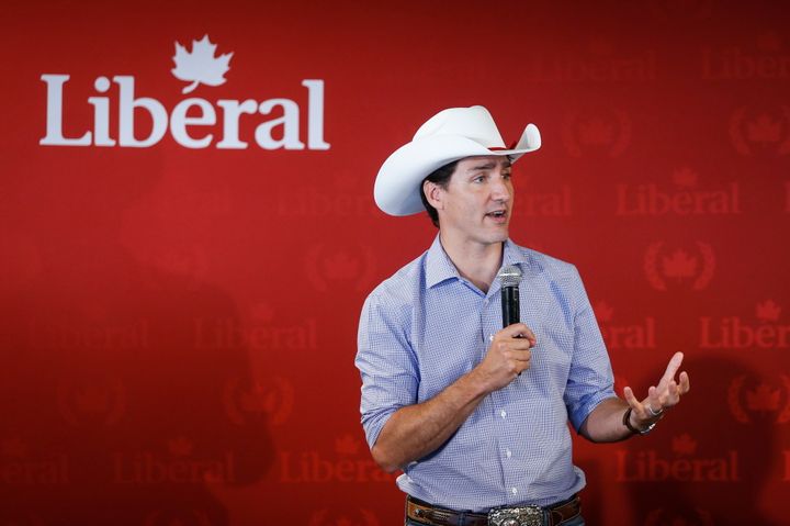 Prime Minister Justin Trudeau speaks at a Liberal party fundraiser in Calgary on July 13, 2019.