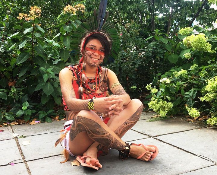 The 19-year-old Brazilian indigenous activist Artemisa Xakriabá.