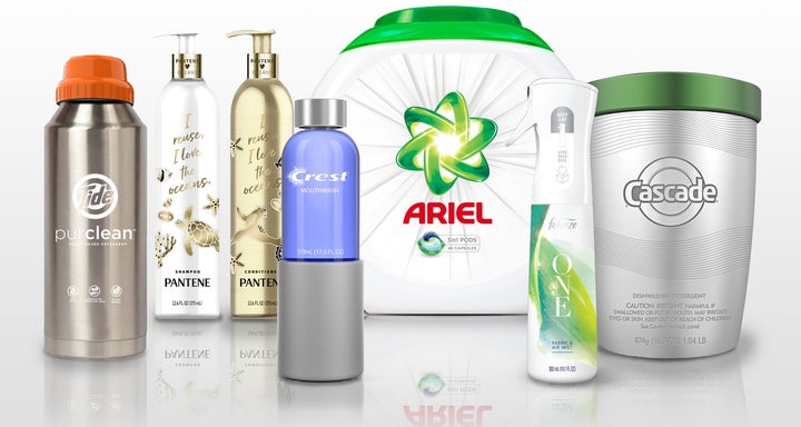 Procter & Gamble, one of the multinationals that partnered with Loop, designed packages for multiple brands -- from personal