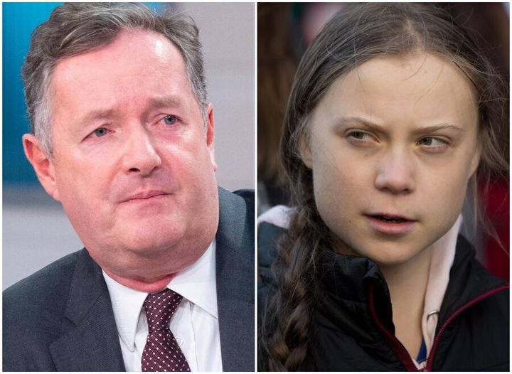 Piers Morgan and Greta Thunberg