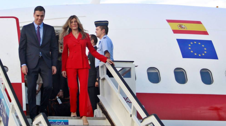 Pedro Sánchez y Begoña Gómez en Cuba.