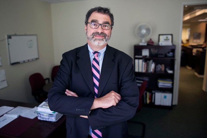 Mark Hetfield, president and CEO of HIAS, poses for a portrait in his office on K Street in Washington on Sept. 4, 2015.