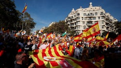 80.000 personas se manifiestan en Barcelona para decir 