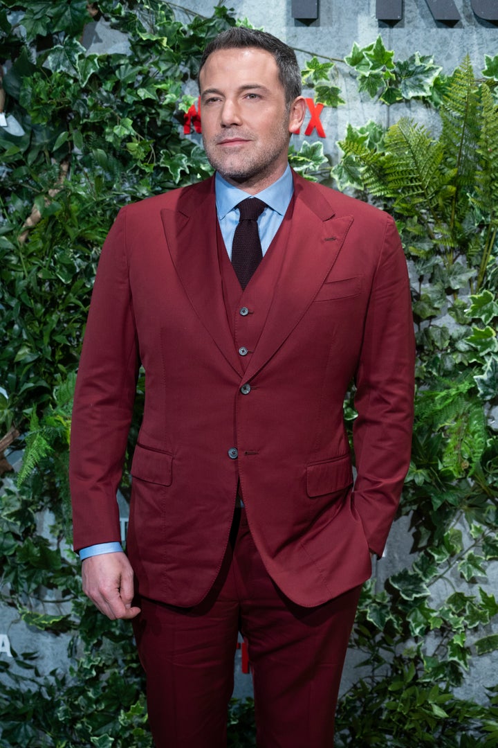 Ben Affleck arrives at the premiere of the film "Triple Border" in March 2019. 