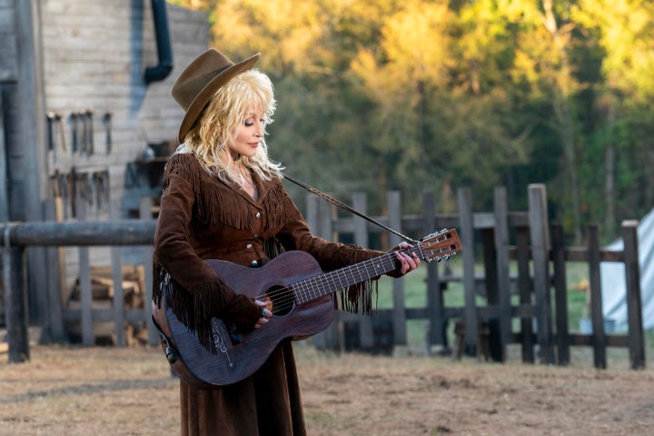 Country music legend Dolly Parton in the new show "Dolly Parton's Heartstrings."