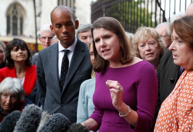 Britain's Liberal Democrat leader Jo Swinson