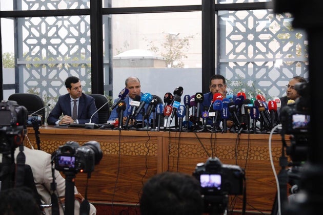 Abdelhak Khiam, directeur du BCIJ, fait le point, lors d'une conférence de presse, sur le démantèlement de la cellule terroriste vendredi dernier.