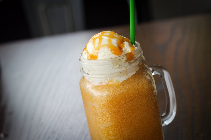 A cider slushie with "the works" at Arbor Day Farm.