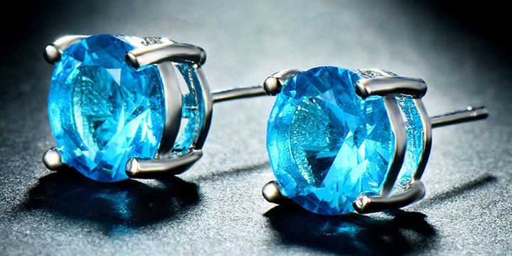 These birthstone studs can add a touch of color to any outfit.