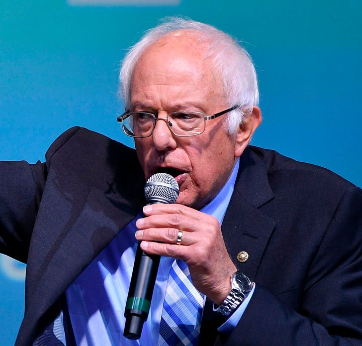 Sen. Bernie Sanders at the J Street National Conference in Washington, D.C., on Monday.