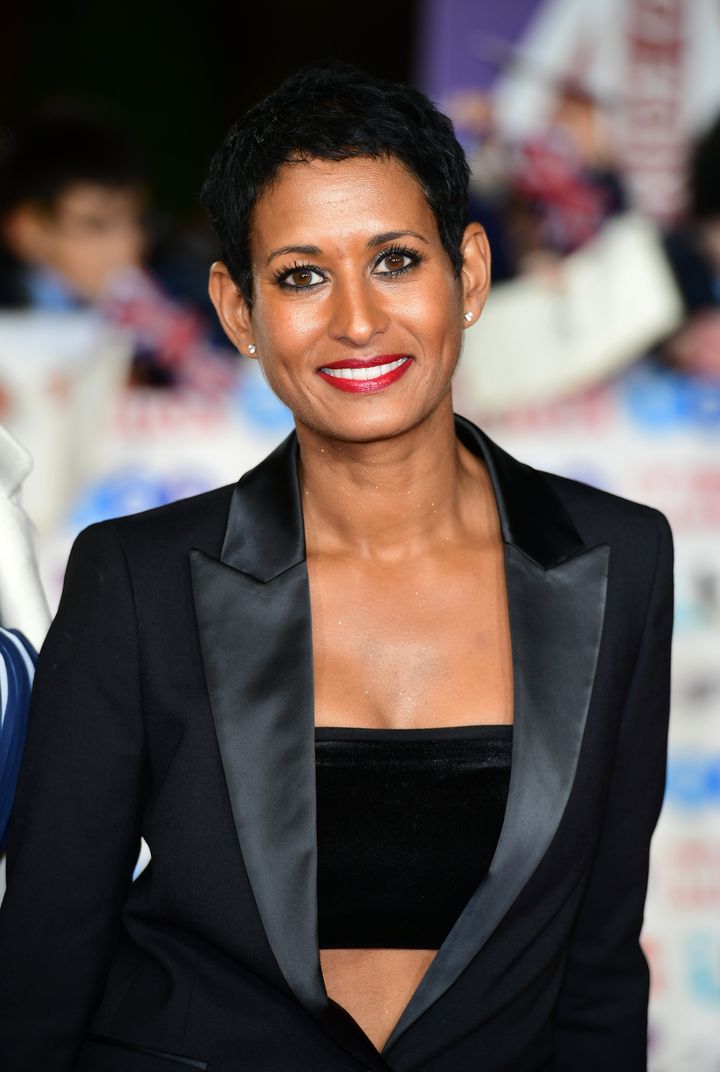 Naga Munchetty arriving for the Pride of Britain Awards held at the The Grosvenor House Hotel, London.