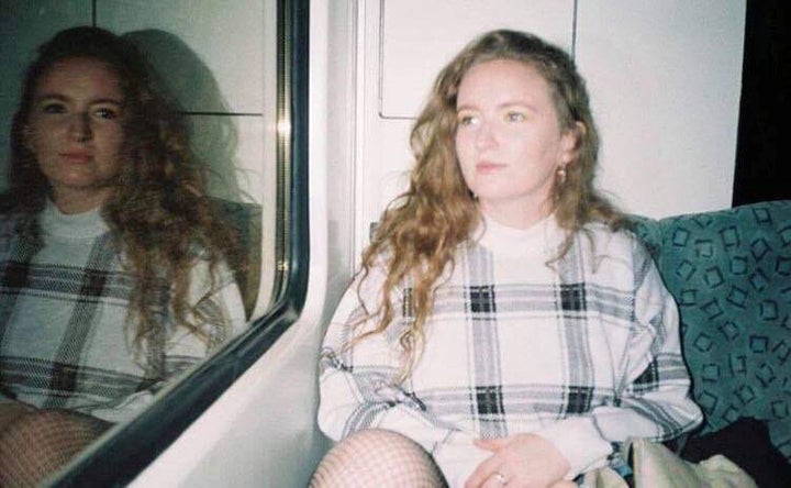 Bambridge pictured on a train in Berlin, Germany in March