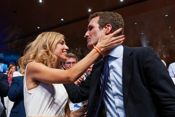 Isabel Torres Orts y Pablo Casado el 21 de julio de 2018.