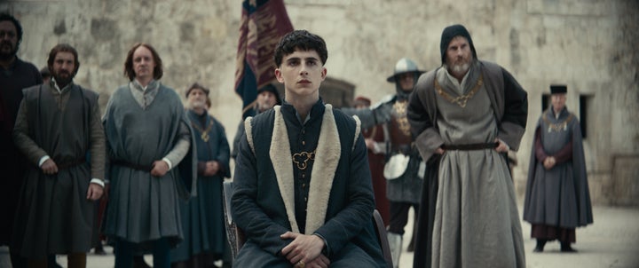 Timothée Chalamet in "The King."