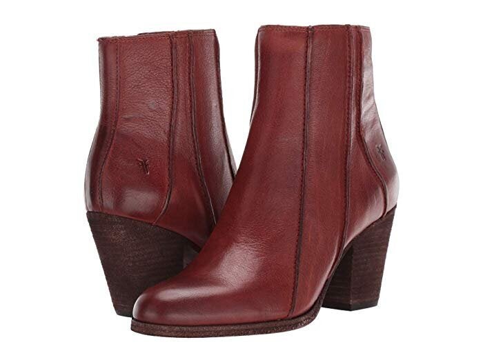 dsw red ankle boots