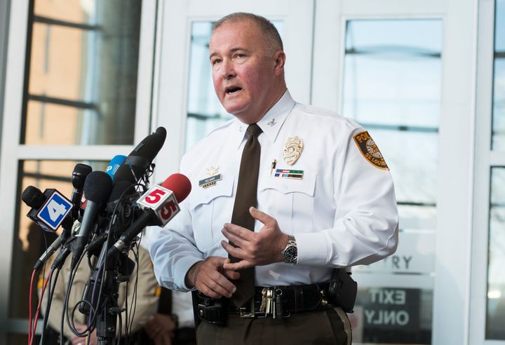 St. Louis County Police Chief Jon Belmar, seen in 2015, is facing calls to step down following allegations of homophobia within his department.