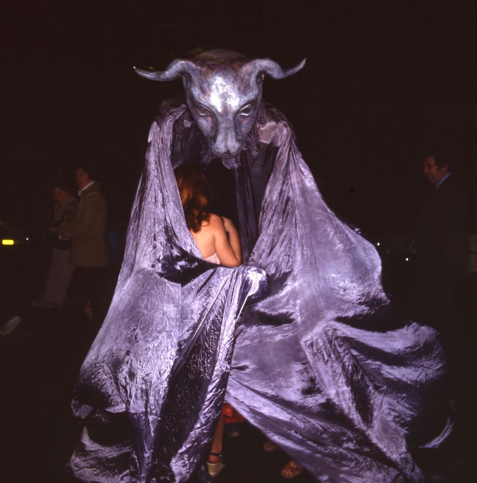 New York's Halloween parade in a photo from the late 1970s or early '80s.